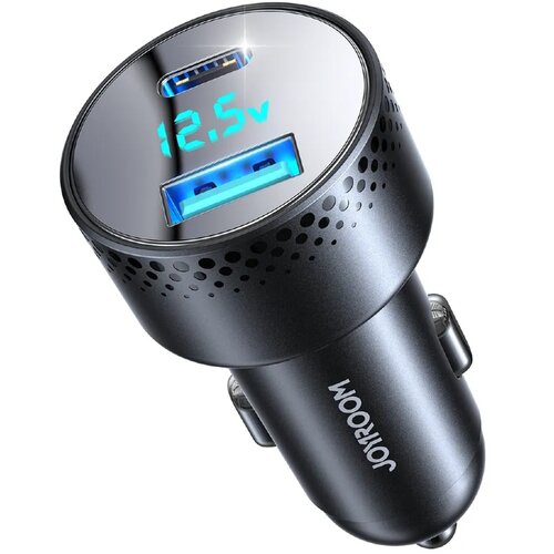 Joyroom Avto Polnilec 1xUSB, 1xUSB-C 53W PD+QC - črna Cene