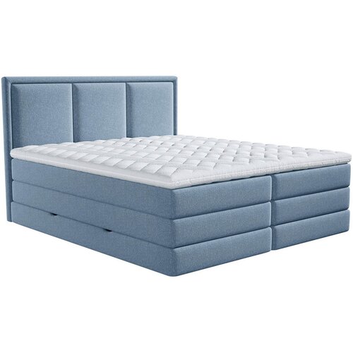 MID.YOU POSTELJA BOXSPRING 180 cm x 220 cm , tekstil modra Cene