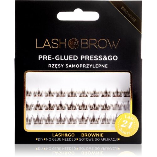 Lash Brow Press&amp;amp;Go Self-Adhesive Eyelashes samolepilne &amp;scaron;opaste trepalnice Classy Night Brownie 1 kos Slike