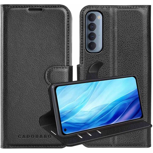 Cadorabo Case, združljiv z OPPO v oksidnem črno - za&scaron;čitni pokrov z magnetnim zapiranjem, stoječo funkcijo in režo za kartico, (20694963) Cene