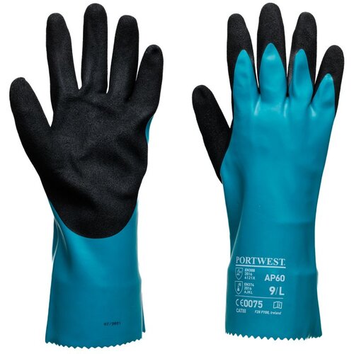 PORTWEST Rukavice AP60 Sandy Grip Lite/ plava/crna Cene