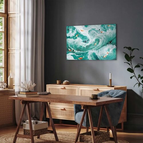  Slika - Fish and waves 120x80 Akustična Slike