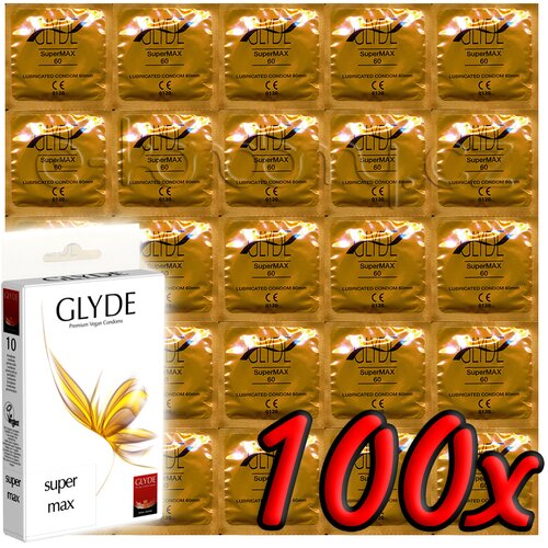GLYDE Super Max - Premium Vegan Condoms 100 pack Cene