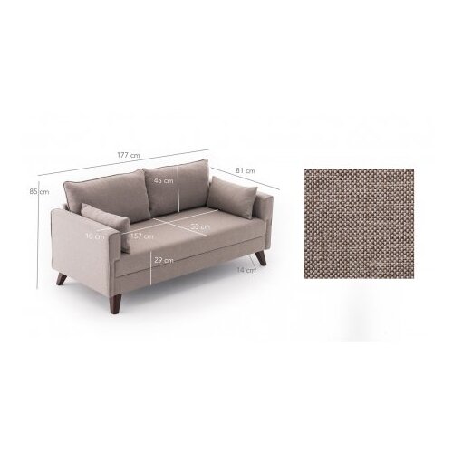 Atelier Del Sofa dvosed Sofa Bella - krem Cene