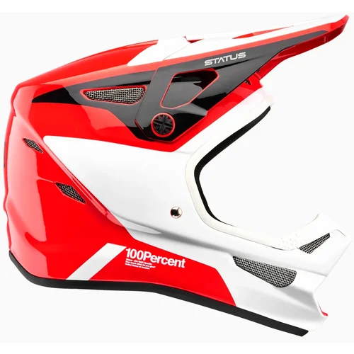 100% Helmet Status Hellfire (junior) white-red