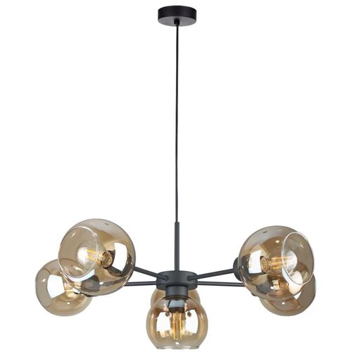  Luster na sajli KALIOPE 6xE27/60W/230V crna/dimljena bež Cene