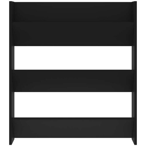  Zidni ormarić za cipele crni 80 x 18 x 90 cm konstruirano drvo Slike