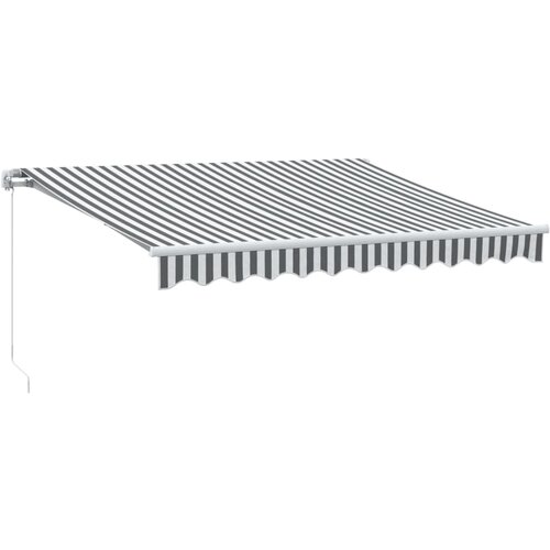 VidaXL Ročno zložljiva tenda z LED diodami antracit in bela 300x250 cm, (21254309) Slike