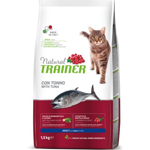 Trainer suva hrana za mačke sa ukusom tune natural adult 1.5kg Cene