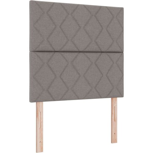 vidaXL vzmetnična postelja z vzmetnico in klopjo Taupe 100x200 cm Tkanina, (22083553) Cene