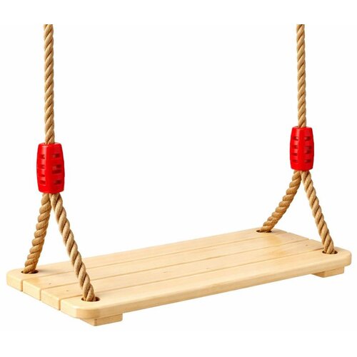  Dječja drvena ljuljačka GINGER HOME za dvori&scaron;te s užadima &ndash; prirodno drvo, 33 cm Cijene