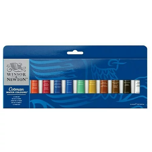 WINSOR & NEWTON Set akvarelnih barv Winsor & Newton Cotman (12 tub, 8 ml)