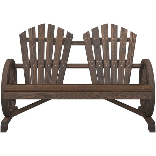  Vrtni dvosjed Adirondack od masivne jelovine Slike