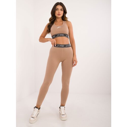 For Fitness Leggings-FF-LG-509765.88-dark beige Slike