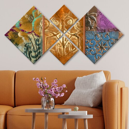 Wallity slika 4MDF598600628, 60x115 cm, 4 dela Cene