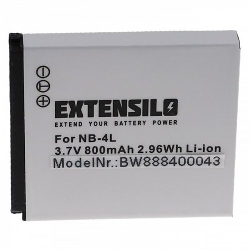  Baterija NB-4L za Canon IXUS 30 / 40 / 50 / 55, 800 mAh Slike
