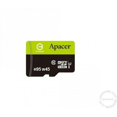 Apacer UHS-I U3 MicroSDHC 32GB class 10 + Adapter AP32GMCSH10U3-R memorijska kartica Slike