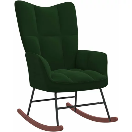  Gugalni stol temno zelen žamet, (20702260)