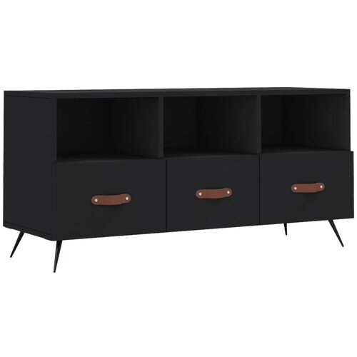 Maison Chic TV omarica - TV enota - Televizijska omarica črna 102x36x50 cm inženirski les, (21702407) Cene