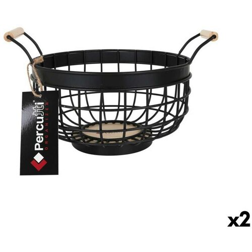 Posuda za Voće Percutti Crna (2 kom.) Slike