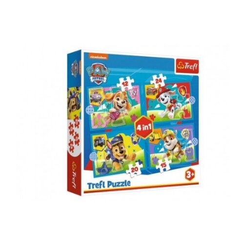 Tref line puzzle 4 u 1 paw patrol ( T34628 ) Cene