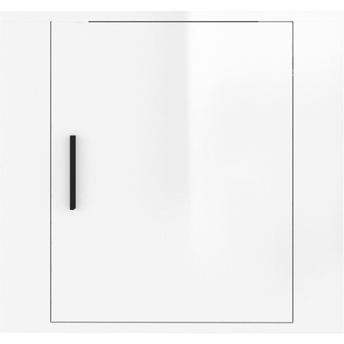  Zidni noćni ormarići 2 kom visoki sjaj bijeli 50x36x47 cm Slike