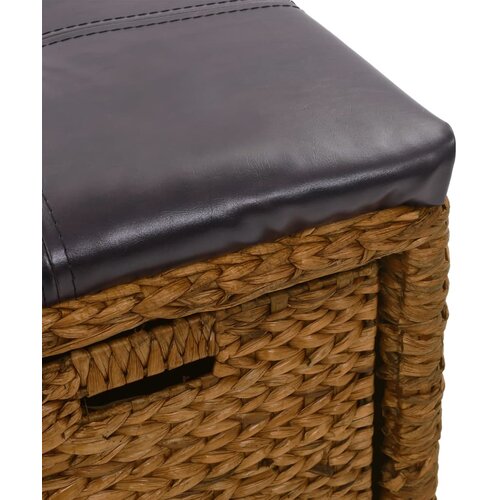  Klupa s 2 ko&amp;scaron;are od morske trave 71 x 40 x 42 cm smeđa Slike