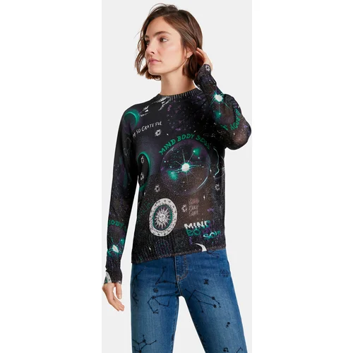 Desigual Black Patterned Sweater Toronto - Women