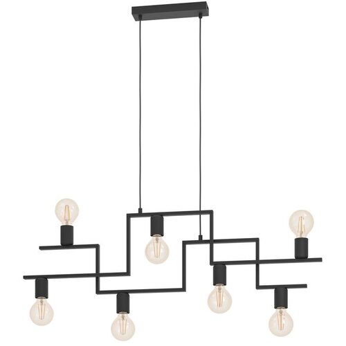 Eglo viseća lampa FEMBARD 7xE27 100,5 cm crna 43365 Cene