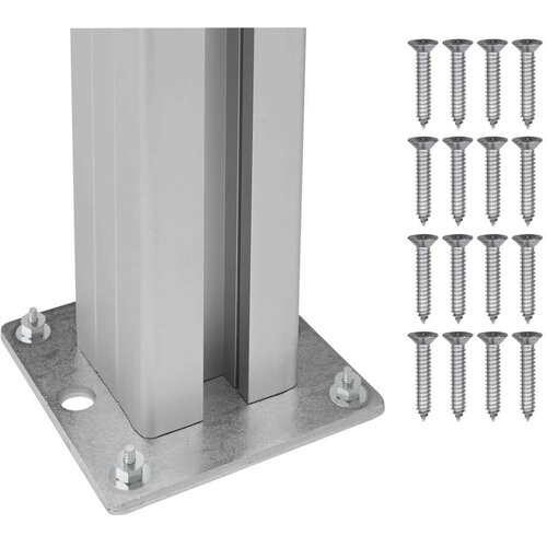  Ograda za kante za smeće Siva 161 x 85 x 115 cm Aluminij i WPC Slike