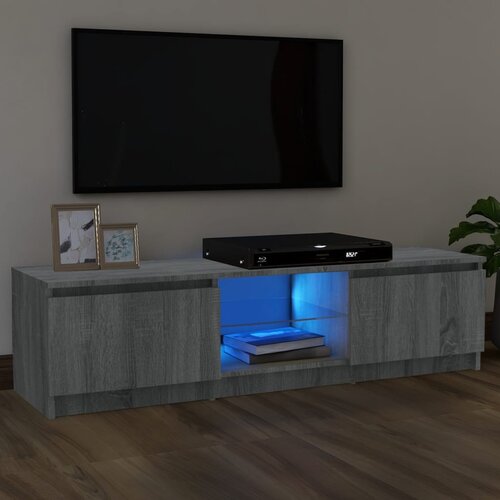 vidaXL TV ormarić s LED svjetlima boja hrasta sonome 120x30x35,5 cm Cijene