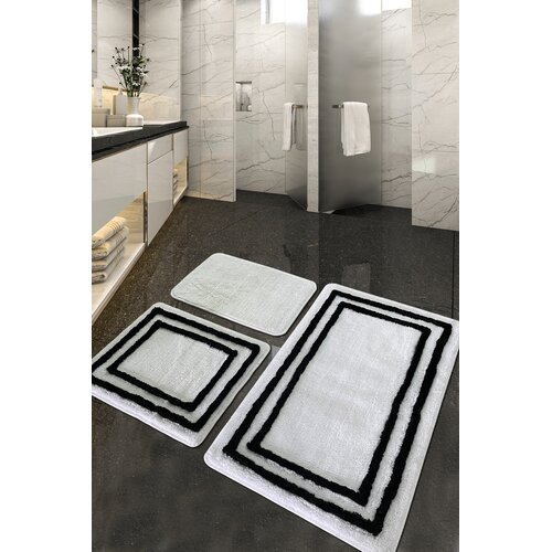 Lessentiel Maison Set od 3 tepiha za kupatilo, bijeli Cijene