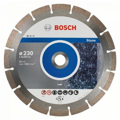 Bosch dijamantska rezna ploča standard for stone 2608603238, 230 x 22,23 x 2,3 x 10 mm Cene