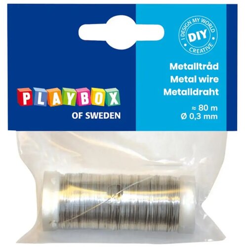 Playbox Metalna vezica za vezanje, srebrne boje, 0,3 mm, 80 m Cene
