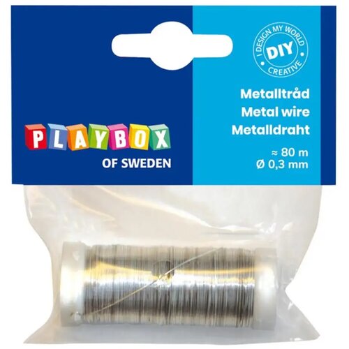 Playbox PlayBox: Kovinska vezica v srebrni barvi, 0,3 mm, 80 m. Cene