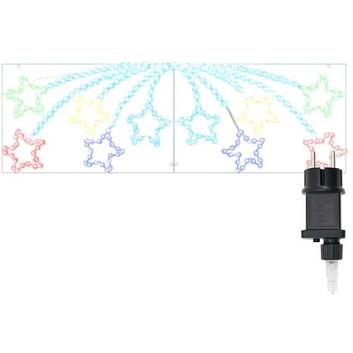 VidaXL Božićna zvijezda s 432 LED svjetlima &amp;Scaron;areni 180 x 57 cm PVC Slike