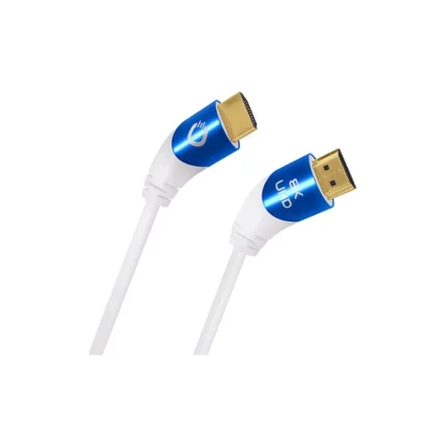 Oehlbach HDMI priključni kabel HDMI A utikač, HDMI A utikač 1.00 m bijela D1C42535 Ultra HD (8K), trostruko zaštićen HDMI kabel