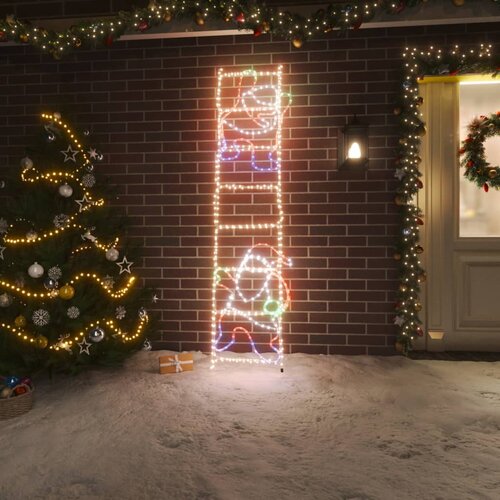 vidaXL Zložljiva figura Božiček na lestvi s 552 LED lučkami Cene