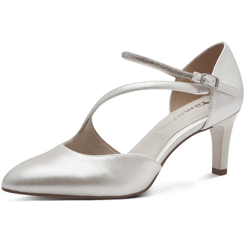 Tamaris Čevlji s peto biserno bela Slike