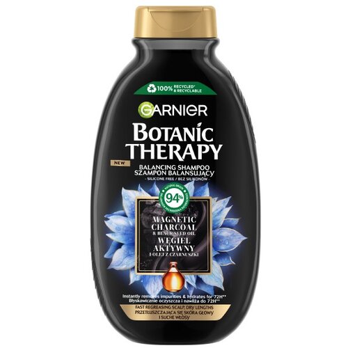 Garnier Botanic Therapy šampon za uravnoteženje mastnih las in suhega lasišča z aktivnim ogljem in oljem črne kumine, 400 ml, (21825644) Cene