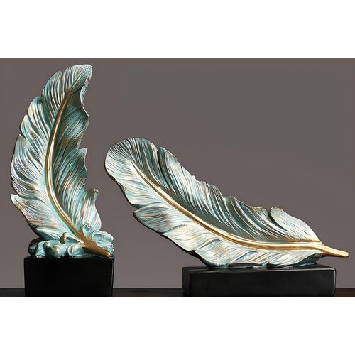 Aberto Design set dekoprativnih figura CY0366, tirkizna, 2 komada Cene