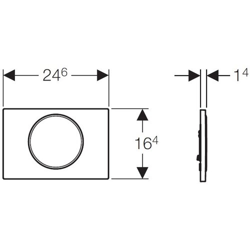 Geberit Tipka Sigma 10 bela/mat hrom/mat hrom 115.758.KL.5 Slike