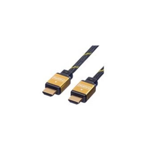 Roline HDMI priključni kabel HDMI-A vtič 3.00 m črna\, zlata 11.04.5503 #####4K UHD\, dvojno oklopljen\, pozlačeni konektorji HDMI kabel, (20419042) Cene