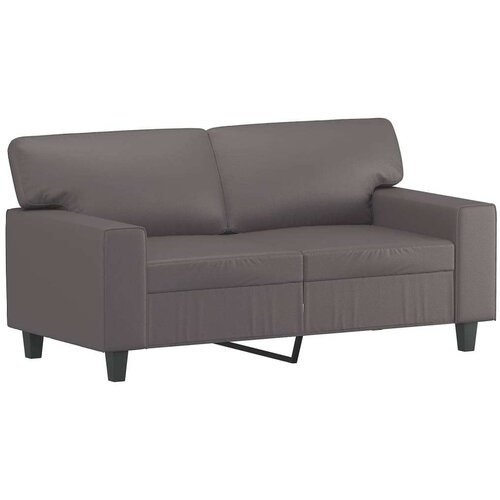  2-dijelni set sofa s jastucima sivi od umjetne kože Slike