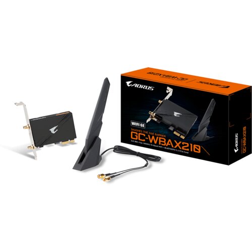 Gigabyte WIFI PCIe GCWBAX210Intel WIFI 6 AX210;2.4/5/6GHz; BL 5.2 Cijene