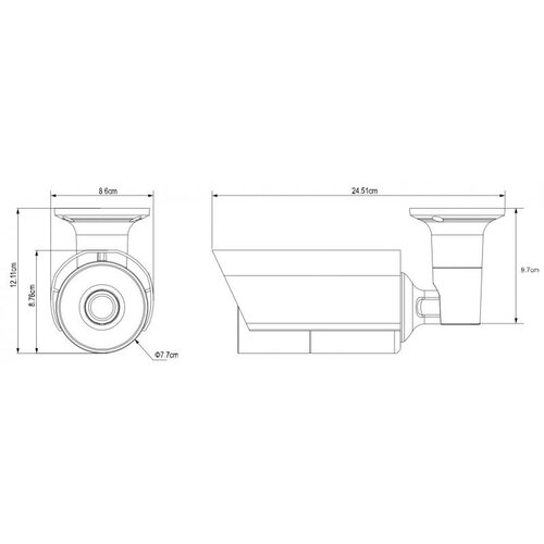 Avtech AVM5547NG - 5MPX IP MotorZoom Bullet kamera Slike
