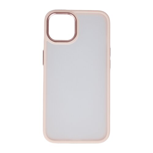 Onasi satin silikonski ovitek za iPhone 14 Plus 6.7 - prozorno roza Slike