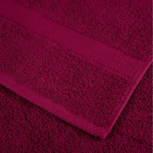 12-dijelni vrhunski set ručnika SOLUND bordo 600 gsm Slike