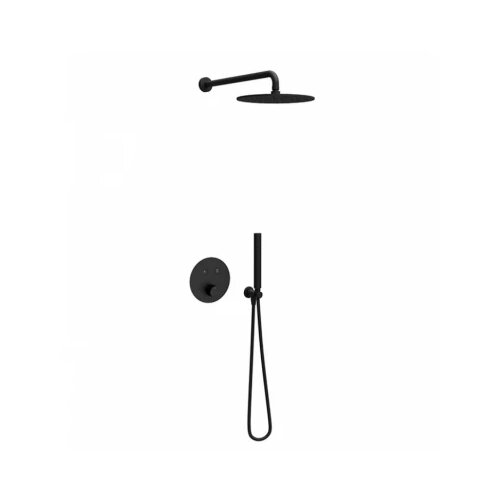  Termostatski set COPEN round matt black 1 Cene