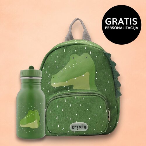 Trixie otro&amp;scaron;ki nahrbtnik small + steklenička 350 ml mr. alligator Slike